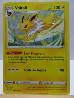 Carte Pokemon " Voltali " PROMO HOLOGRAPHIQUE Voltage Eclatant - 047/185 EB04 FR - Image 2