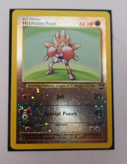 Pokemon TCG Hitmonchan WoTC LP Best of Game Promo #2 Reverse Holo Lightly Played - Image 2