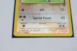 Pokemon TCG Hitmonchan WoTC LP Best of Game Promo #2 Reverse Holo Lightly Played - Image 3
