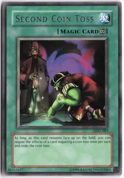 Yugioh - Second Coin Toss LOD-083 Unlimited - Legacy of Darkness - Image 1