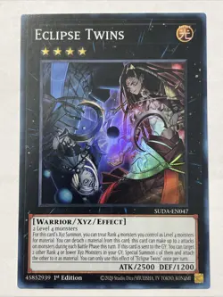 Yu-Gi-Oh! Eclipse Twins SUDA-EN047 Super Rare - Image 1