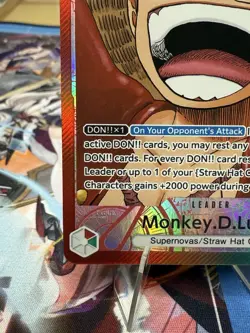 Monkey D. Luffy OP13-001 Alt Art Leader Carrying On His Will OPTCG English LP - Image 5