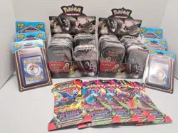 Pokemon Card Lot All New 15 Tins 11 Packs - Image 1