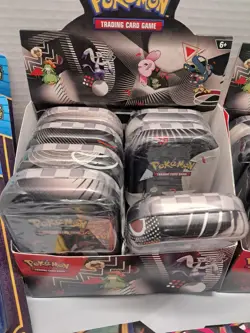 Pokemon Card Lot All New 15 Tins 11 Packs - Image 4