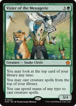 ~ Vizier of the Menagerie ~ NM ~ Foundations ~ MTG ~ - Image 1