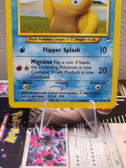 NM Psyduck 79/105 Neo Destiny Set WOTC TCG Pokemon Card - Yuka Morii - Image 3