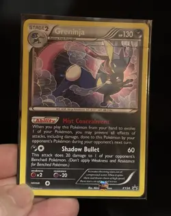 Greninja XY24 - XY Black Star Promo Holo Pokemon Card Moderately Played - Image 4