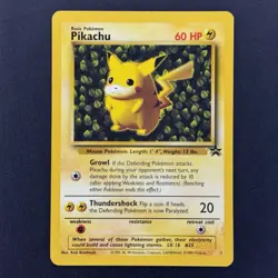 Pikachu #1 "Ivy" WotC Pokemon League Black Star Promo Vintage Card - Image 1