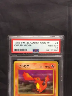 Pokemon Cards: Japanese Team Rocket Common: Charmander 4 PSA 10 - Image 3
