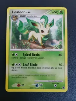 Pokemon Card Leafeon 24/100 D&P Majestic Dawn Non-Holo Rare - Image 1