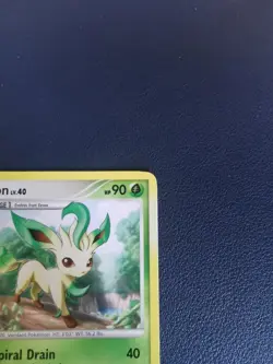 Pokemon Card Leafeon 24/100 D&P Majestic Dawn Non-Holo Rare - Image 3