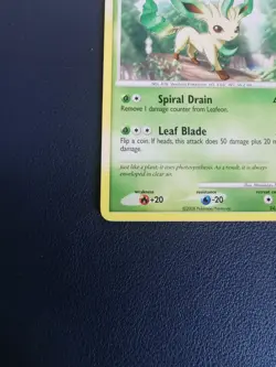 Pokemon Card Leafeon 24/100 D&P Majestic Dawn Non-Holo Rare - Image 4