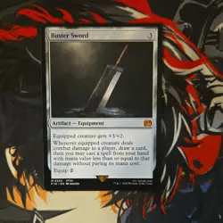 Magic: The Gathering Buster Sword FFVII Artifact Equipment Rare - Image 1