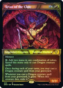 MTG TEXTURED FOIL Rivaz of the Claw - Dominaria United #355 - Image 1