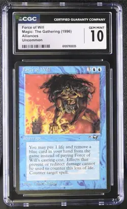 Force of Will. Alliances Mtg. CGC 10 Gem Mint! - Image 1