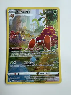 Pokemon TCG Parasect Lost Origin Trainer Gallery TG01/TG30 Holo Ultra Rare - Image 1