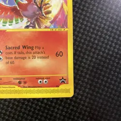 Pokemon TCG Card HO-OH WOTC Series #52 Black Star Promo LP Condition - Image 4