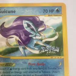 Pokemon TCG Suicune 53 WotC Black Star Promo Pokemon Movie 2002 Rare Card HP/DMG - Image 3