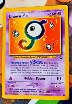 Pokemon TCG - Unown J Promo #38 Wizards Black Star Promos Vintage 2001 HP - Image 1