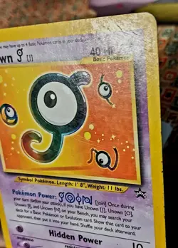 Pokemon TCG - Unown J Promo #38 Wizards Black Star Promos Vintage 2001 HP - Image 3