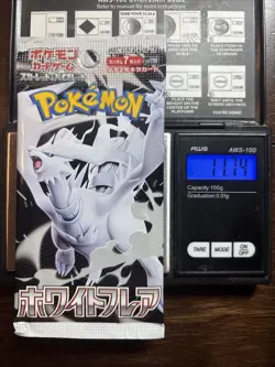 Heavy 11.74g Pokemon Sealed White Flare Japanese Booster Pack - Image 1