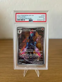 2024 POKEMON SSP EN-SURGING SPARKS ILLUSTRATION RARE #197 CERULEDGE PSA 10 - Image 1
