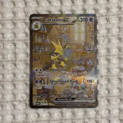 Alakazam ex 201/165 SIR Scarlet & Violet 151 Pokemon Card - Image 1