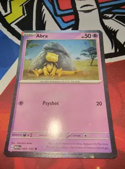 Pokemon TCG - Abra 063/165 HD Cosmos Holo Promo for 151 GrandMaster Set - Image 1