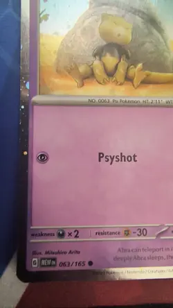 Pokemon TCG - Abra 063/165 HD Cosmos Holo Promo for 151 GrandMaster Set - Image 2