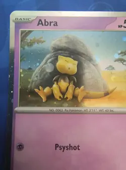 Pokemon TCG - Abra 063/165 HD Cosmos Holo Promo for 151 GrandMaster Set - Image 5