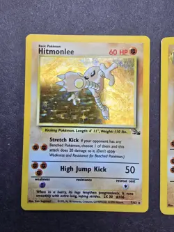 Pokemon TCG Fossil Rare Holo Hitmonlee/Kabutops 7,9/62 - Image 2