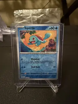Pokemon 151 Pokemon Center Exclusive Pre-Order Promo Squirtle - Sealed - Image 1