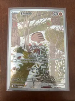 Swinub Illustration Rare Pokemon Journey Together #165 Near Mint - Image 1