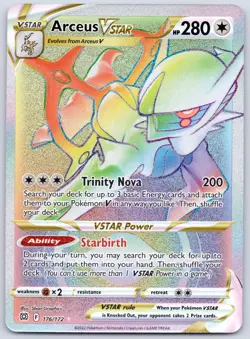 Arceus VSTAR (Secret) (176) 176/172 (NM) - SWSH09: Brilliant Stars - Pokemon TCG - Image 1