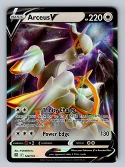 Arceus V 122/172 Ultra Rare SWSH09: Brilliant Stars NM - LP Pokemon TCG - Image 1
