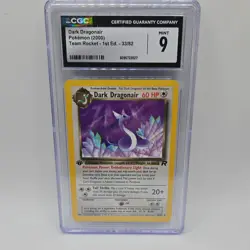 Pokemon Dark Dragonair 33/82 Team Rocket 1st Edition Regular CGC 9 2000 English - Image 1
