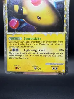 Pokemon TCG Ampharos 105/123 Holo Rare Prime HeartGold SoulSilver - HP/Damaged - Image 4