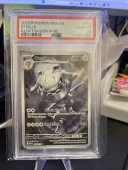 2025 POKEMON STEELIX MEGA EVOLUTION MEG EN ILLUSTRATION RARE #150 PSA 10 - Image 1