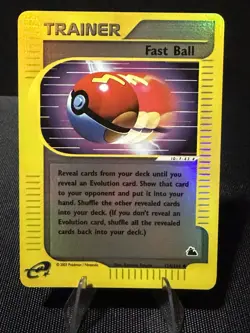 Fast Ball 124/144 Pokemon TCG Skyridge Set Card Reverse Holo E Series E Reader - Image 1