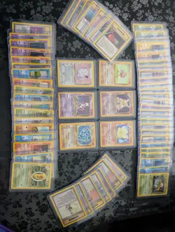 Pokemon Base Set Vintage Lot 60+ cards - 6 holos including Alakazam and Mewtwo - Image 1