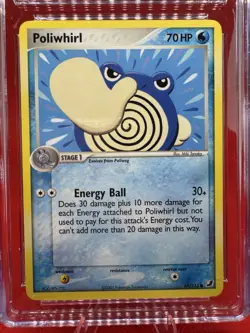 CGC PRISTINE 10 Poliwhirl Pokemon (2005) EX Unseen Forces 68/115 Pokemon TCG - Image 2