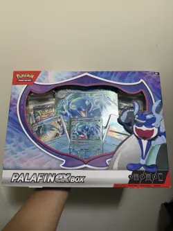 Pokemon TCG: Palafin ex Collection Box New Sealed 4 Boosters - Image 1