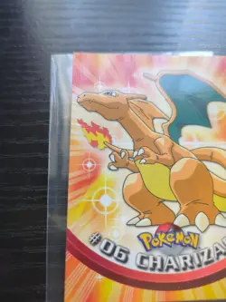 2000 Topps Pokemon TV Animation Series Black Logo #06 Charizard - Image 2