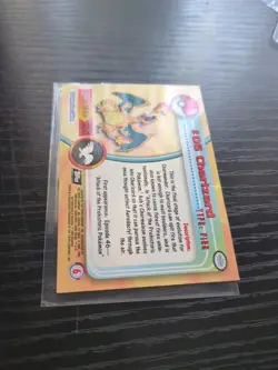 2000 Topps Pokemon TV Animation Series Black Logo #06 Charizard - Image 4