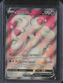 Pokemon TCG Alcremie V 064/072 Shining Fates Ultra Rare Full Art Holo - Image 1
