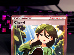 Pokemon Cheryl 159/163 Full Art Trainer Battle Styles 2021 - Image 3