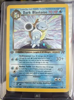 Pokemon: First Edition Holo Dark Blastoise 3/82 Team Rocket Holo Rare - Image 1