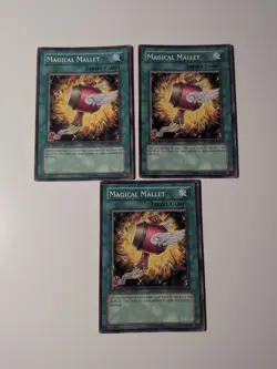 Magical Mallet #SD09-EN027 1st Edition Yugioh Card X3 - Image 1