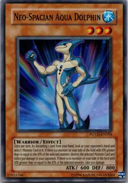Yugioh Neo-Spacian Aqua Dolphin POTD-EN003 Super Rare NM - Image 1