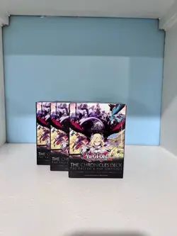 YuGiOh Chronicles Deck Fallen & Virtuous 3-Deck All-Foil Set | Factory Sealed - Image 2